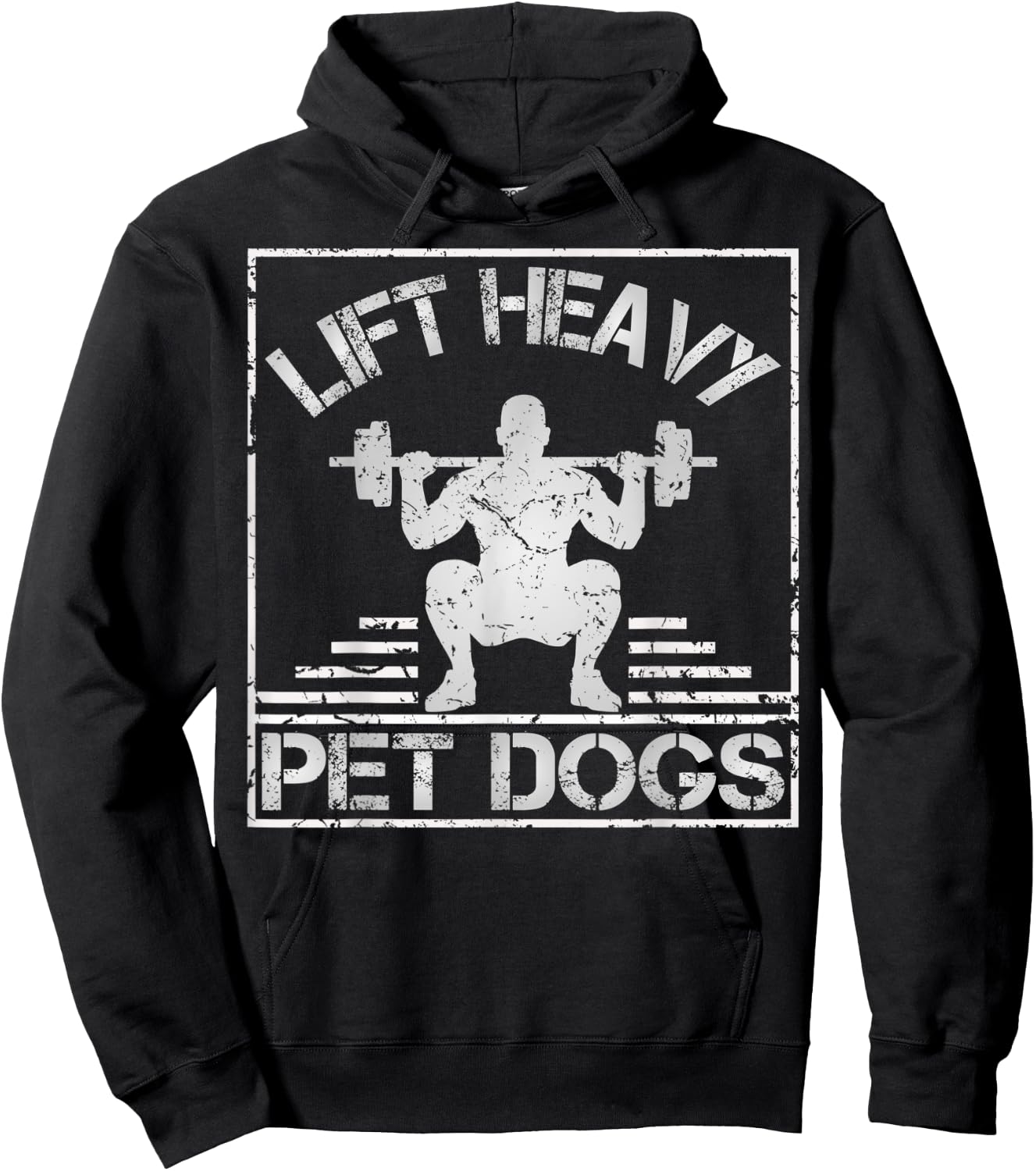 Lift Heavy Pet Dogs-Gym Workout & Dogs Owner Weightlifting Hoodie - Hoodie | Black