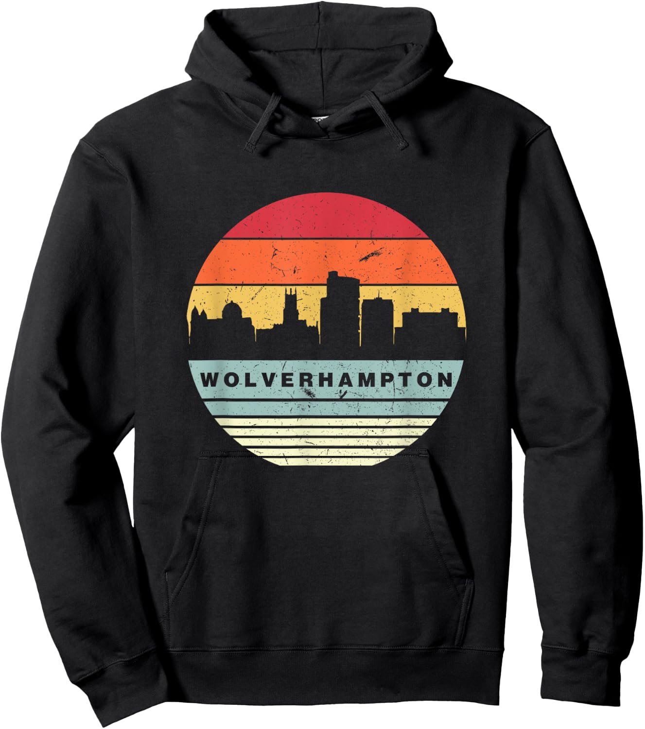 Retro Vintage Matching Wolverhampton Hoodie - Hoodie | Black