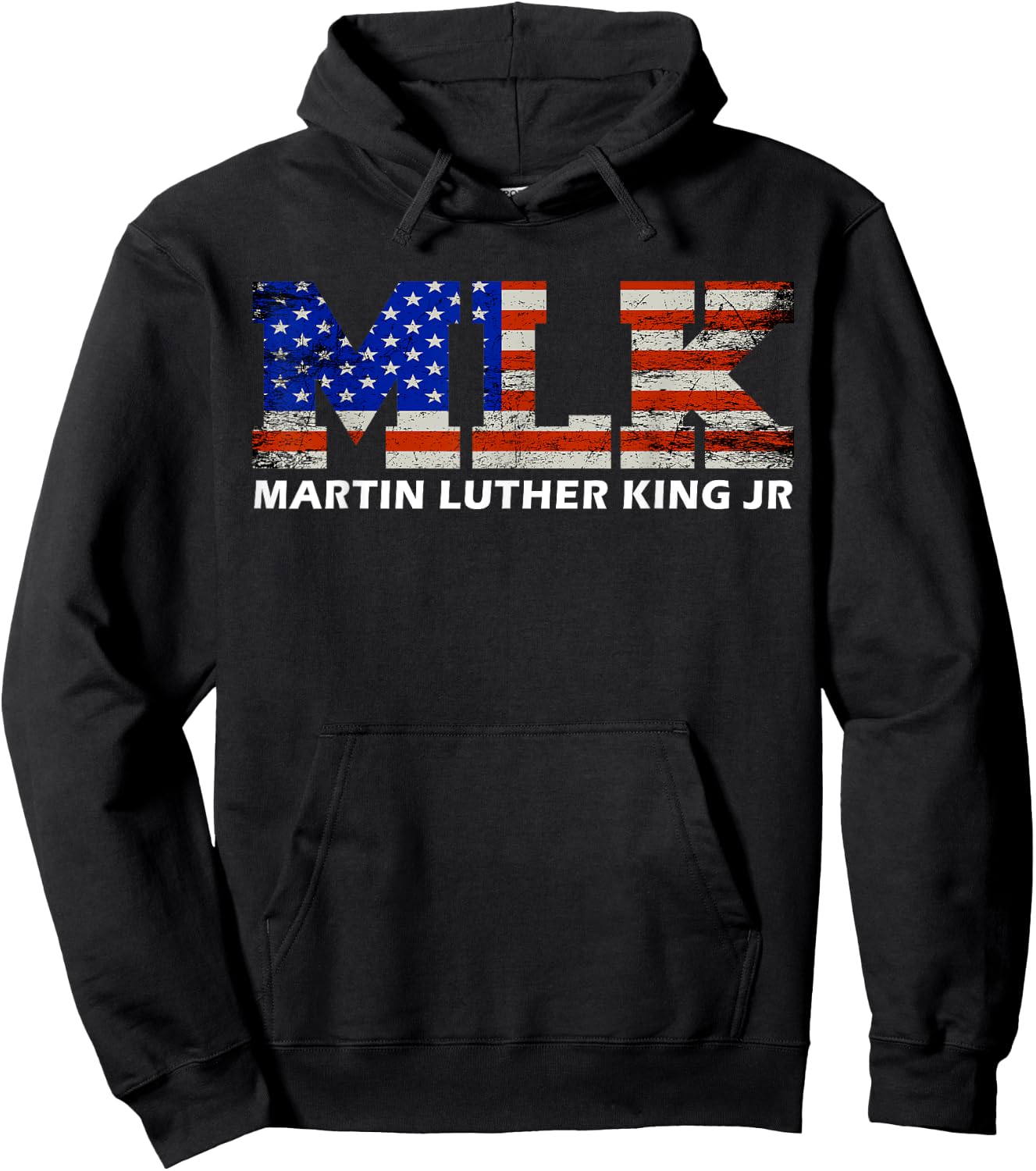 Martin Luther King jr Day Funny MLK vintage freedom gift Hoodie - Hoodie | Black