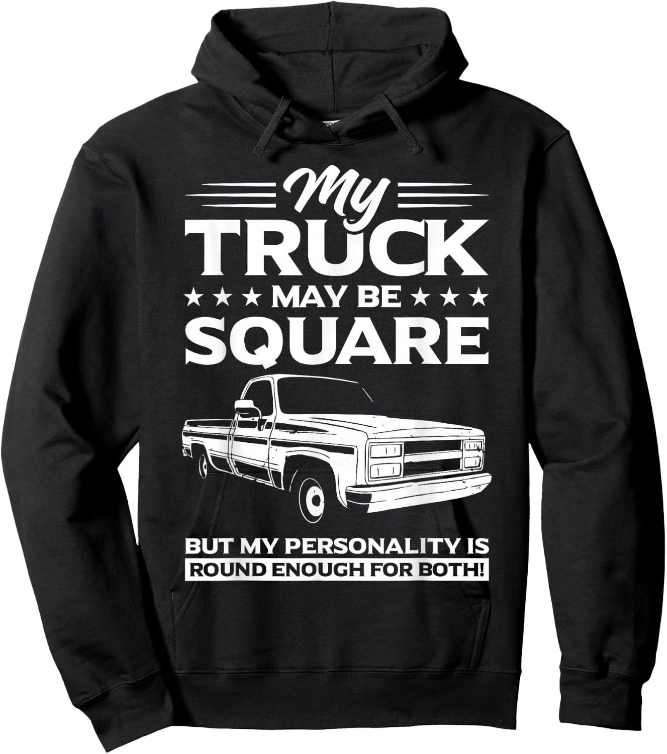 Square Body Truck Hoodie - Hoodie | Black