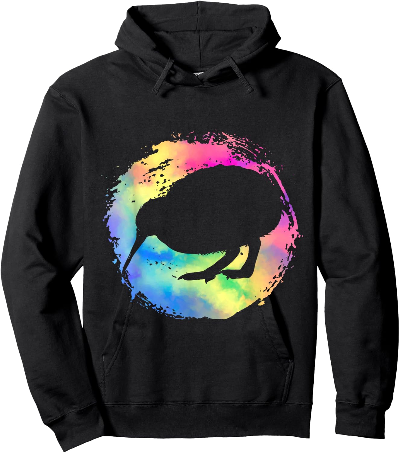 Colorful Kiwi Bird New Zealand Hoodie - Hoodie | Black