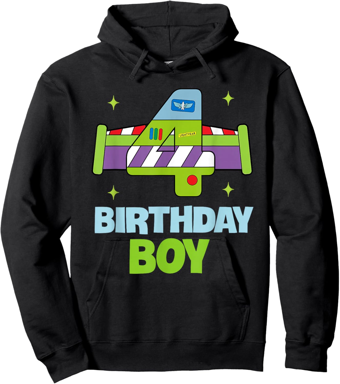 4th Birthday Boy Toy Lover Funny 4 Year Old Story Bday Party Hoodie - Hoodie | Black