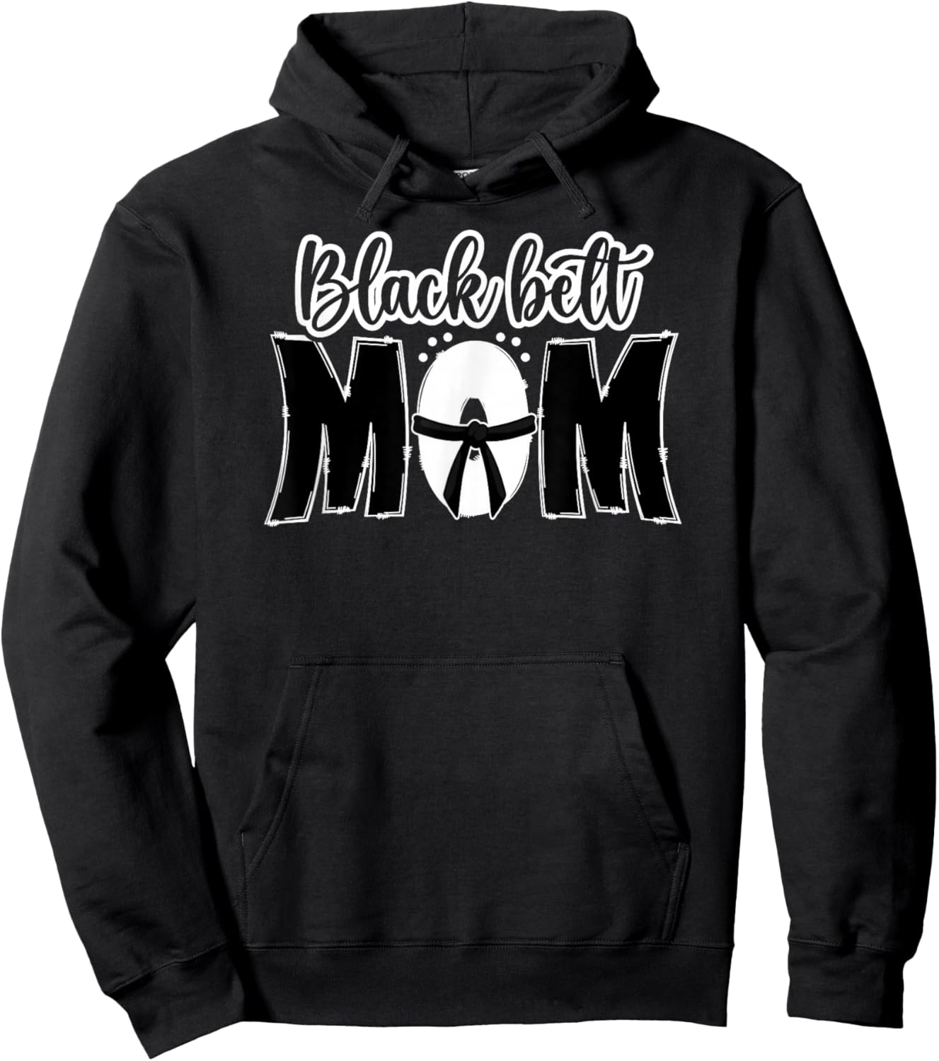 Black Belt Mom Karate Mom Karate Mother Karate Mama Hoodie - Hoodie | Black