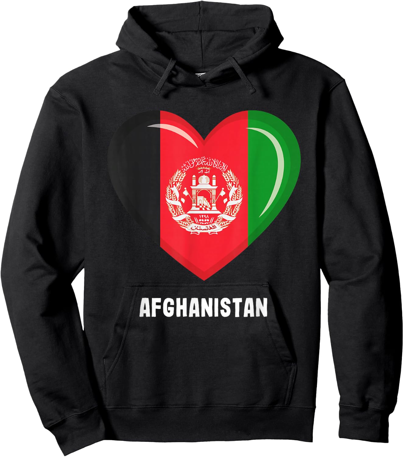 Afghanistan Flag Shirt | Afghanistan Hoodie - Hoodie | Black