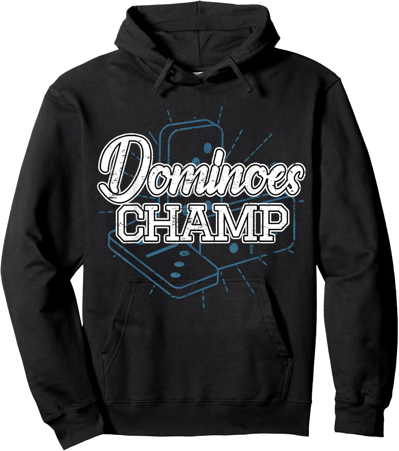 Domino Play Champ Gift Domino Players Hoodie - Hoodie | Black