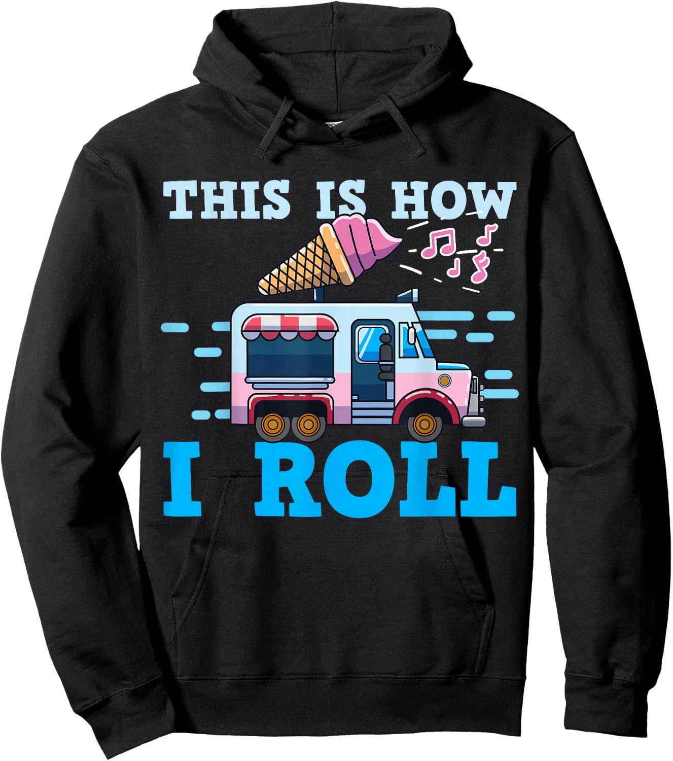 Ice Cream Truck Man Hoodie - Hoodie | Black