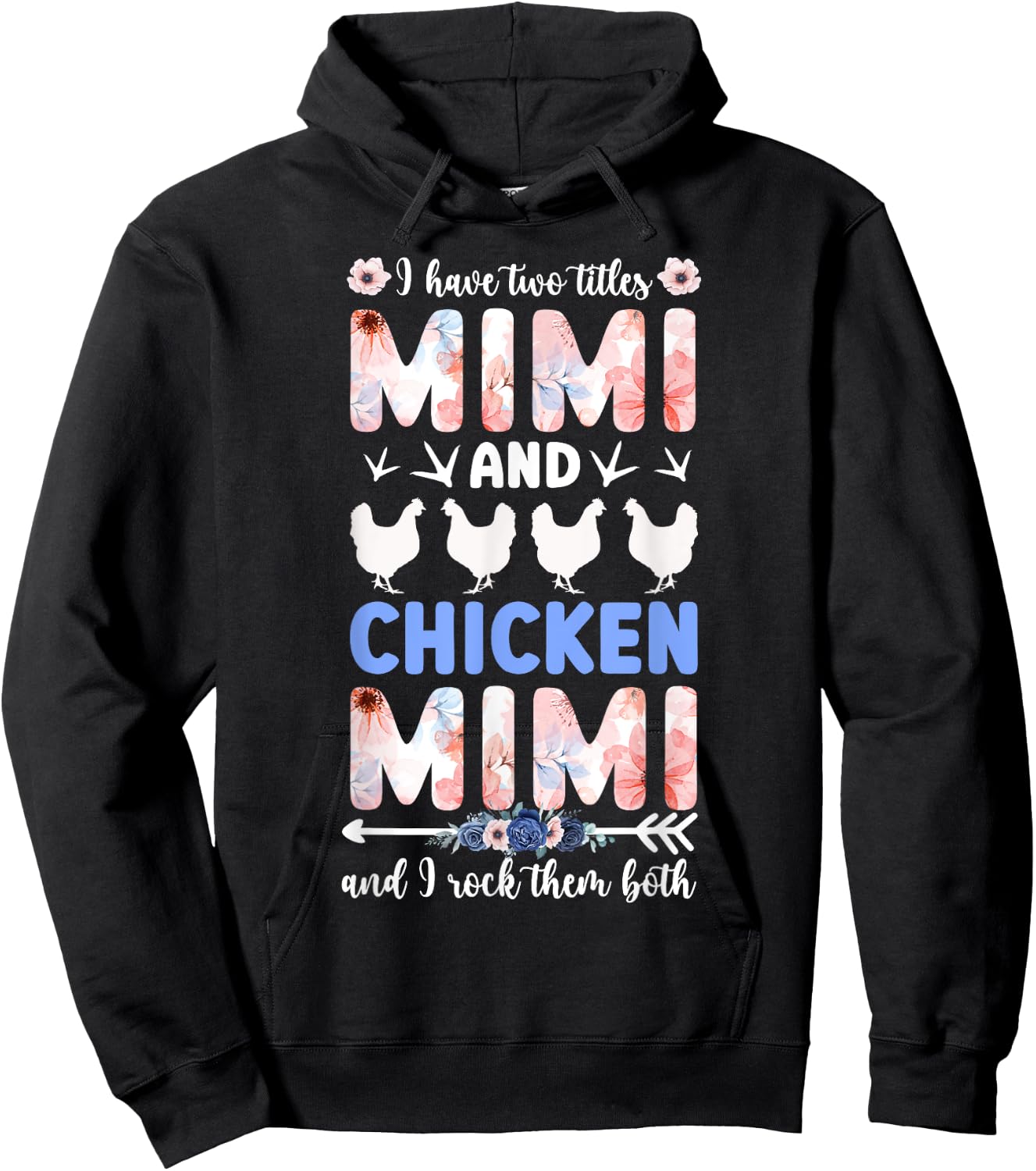 Mimi And Chicken Mimi Chicken Owner Chicken Farmer Hoodie - Hoodie | Black
