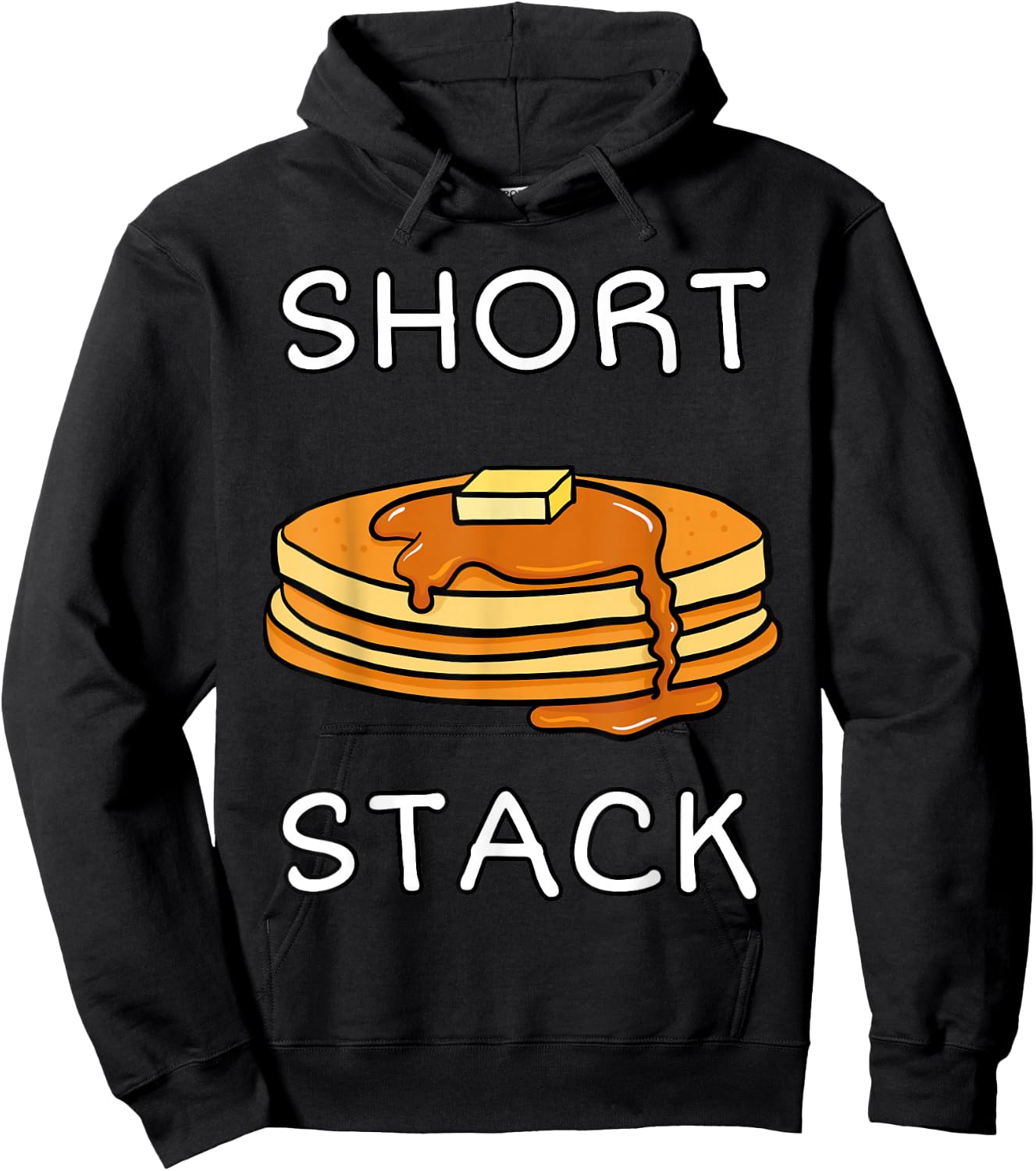 Short Stack Pancake Lover Waffle Breakfast Gift Hoodie - Hoodie | Black