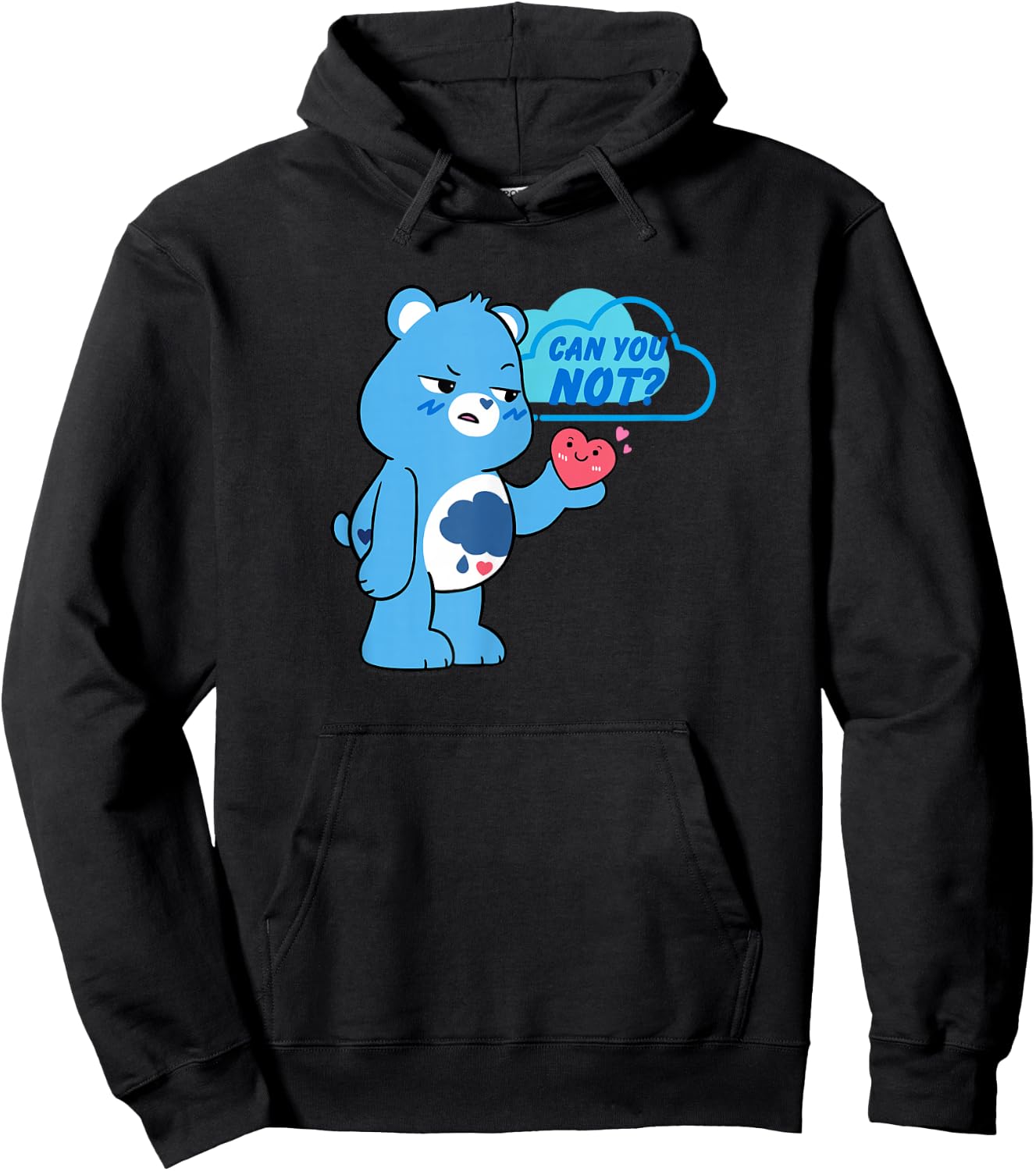 Care Bears Can You Not Grumpy Bear Cute Cartoon Hoodie - Hoodie | Black