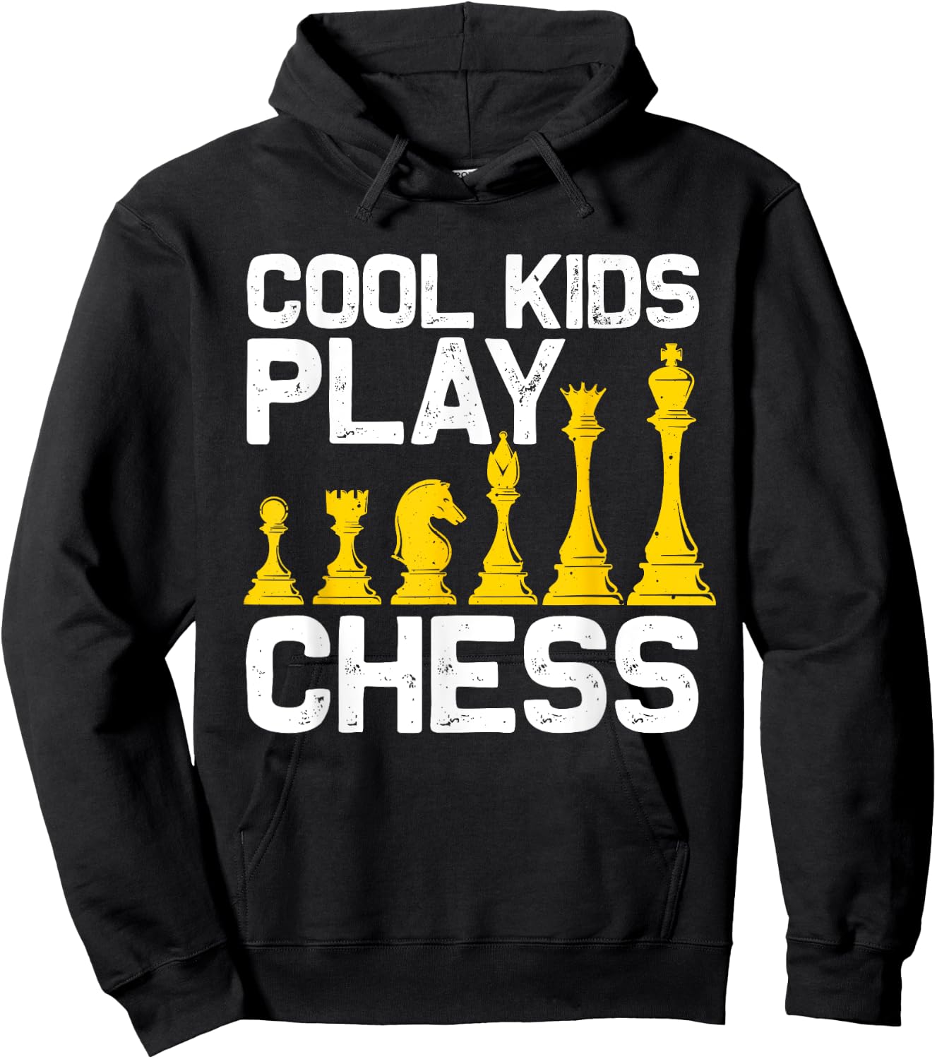 Funny Chess Gift Boys Girls Kids Chess Player Men Women Hoodie - Hoodie | Black