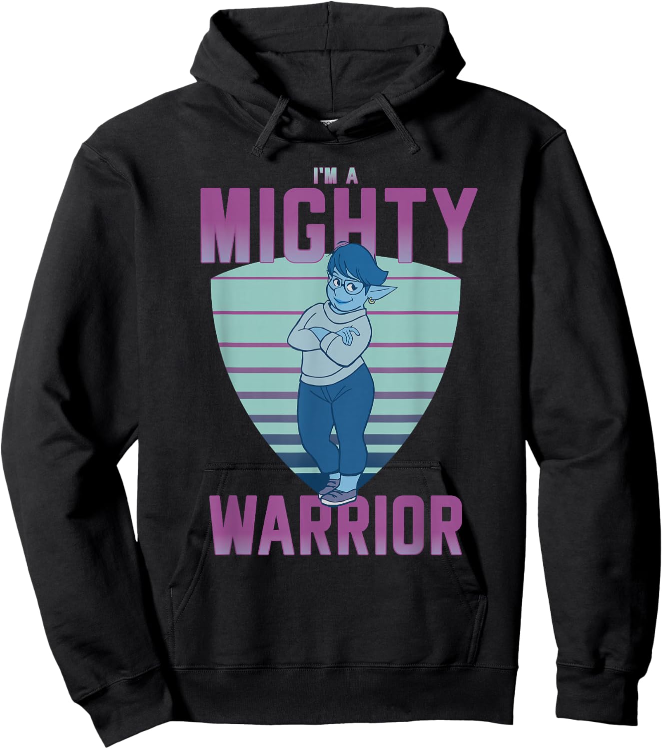 Disney and Pixar's Onward Laurel I'm a Mighty Warrior Hoodie - Hoodie | Black