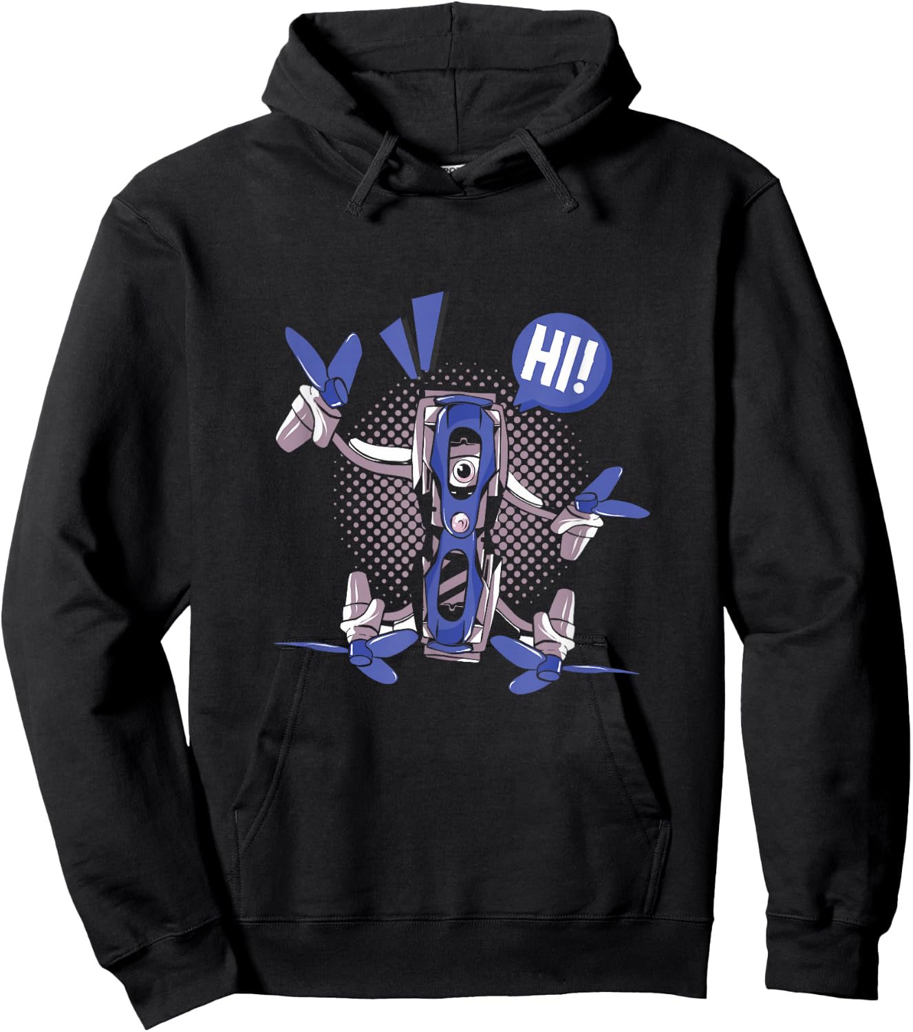 Fantastic FPV Racer Photographer Drone Quadcopter Pop Art Hoodie - Hoodie | Black
