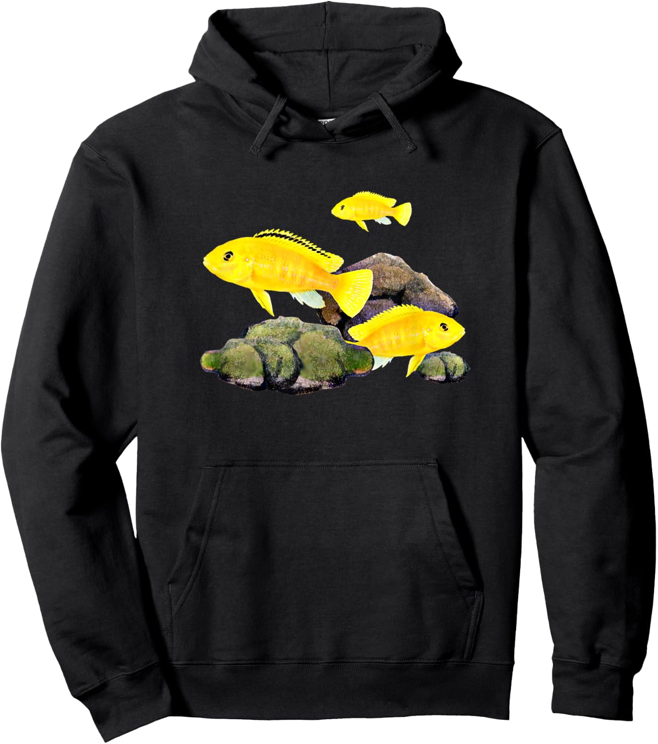 Electric Yellow Labs Cichlids Aquarium Fish Keepers Breeder Hoodie - Hoodie | Black