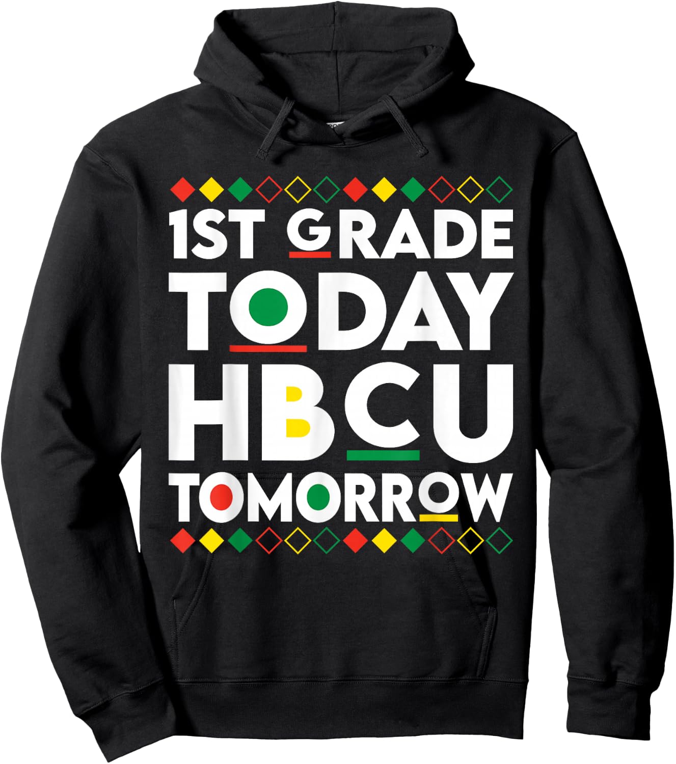 Future HBCU College Student 1st Grade Today HBCU Tomorrow Hoodie - Hoodie | Black