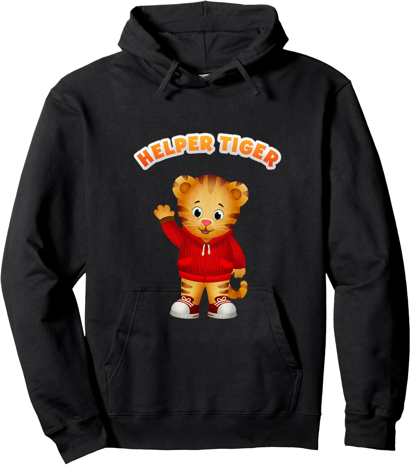 Daniel Tiger is a Helper Tiger Hoodie - Hoodie | Black