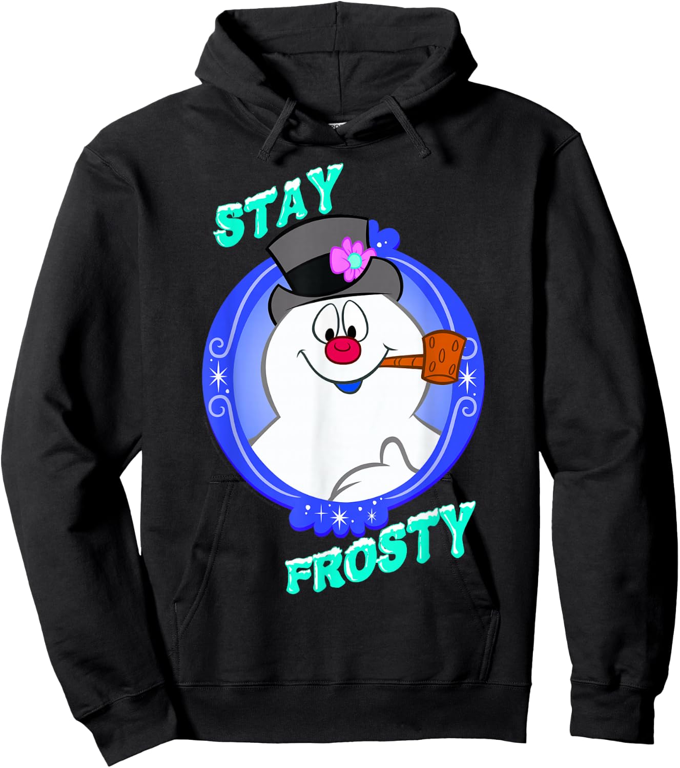 Frosty The Snowman Stay Frosty Hoodie - Hoodie | Black