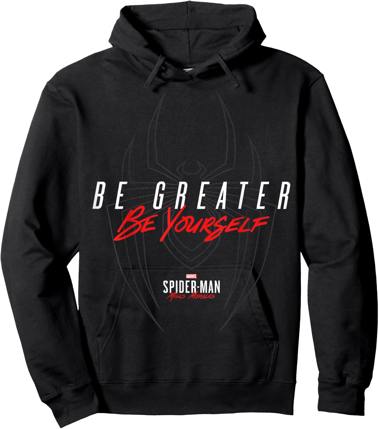 Marvel Spider-Man: Miles Morales Be Greater Be Yourself Hoodie - Hoodie | Black