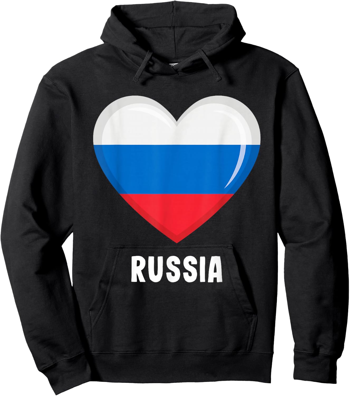 Russia Flag Shirt Russian Hoodie - Hoodie | Black