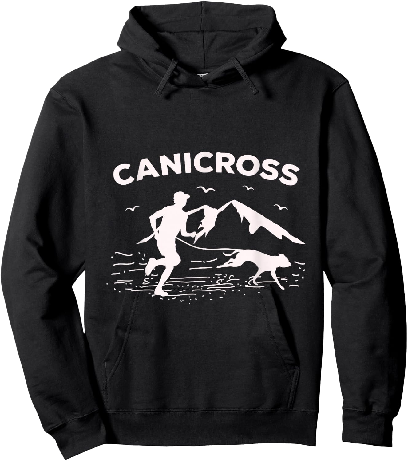 Canicross for a Dog running Canicross Hoodie - Hoodie | Black