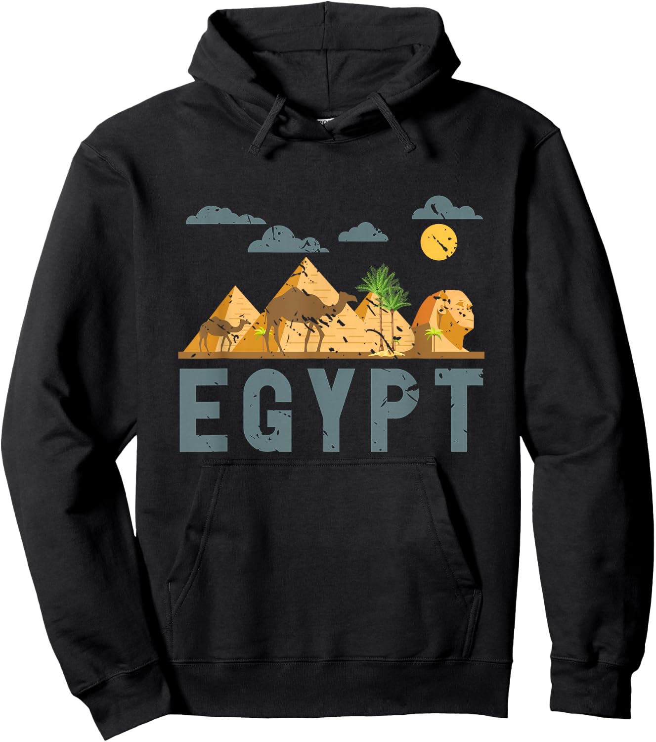Africa Egyptian Hieroglyphics Cairo Egypt Hoodie - Hoodie | Black