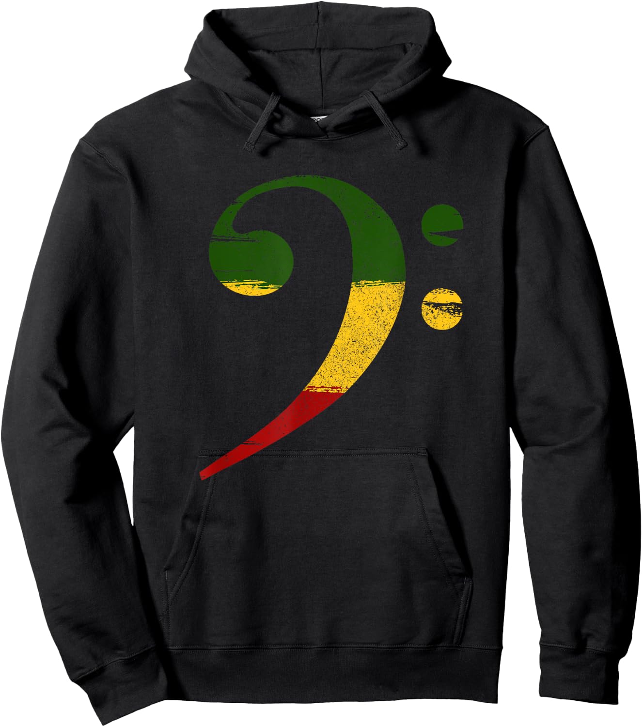 Reggae bass bassist Rastafarian Hoodie - Hoodie | Black