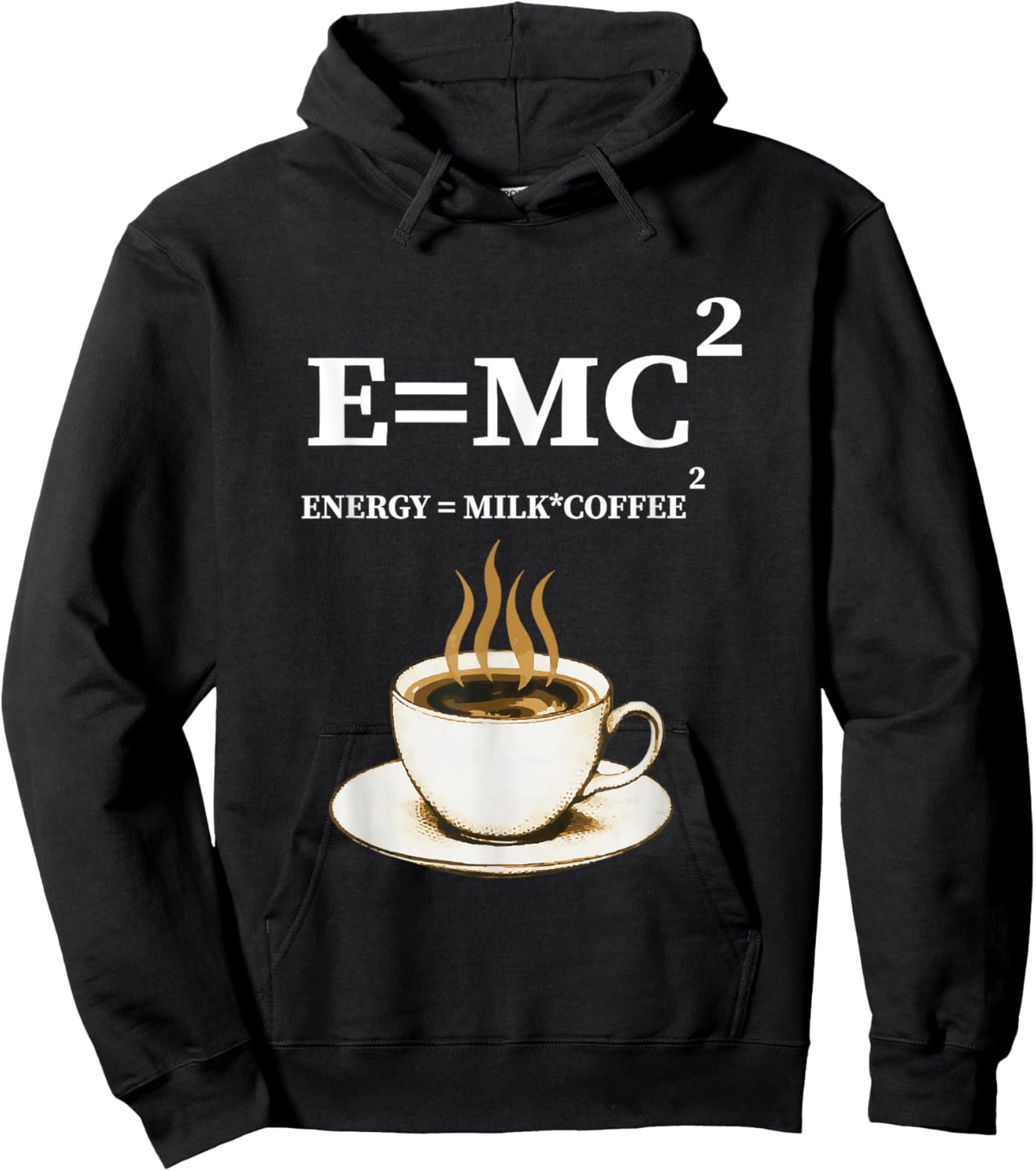 E =mc2 Energy Milk X Coffee Energy Milk Coffee Formula Hoodie - Hoodie | Black