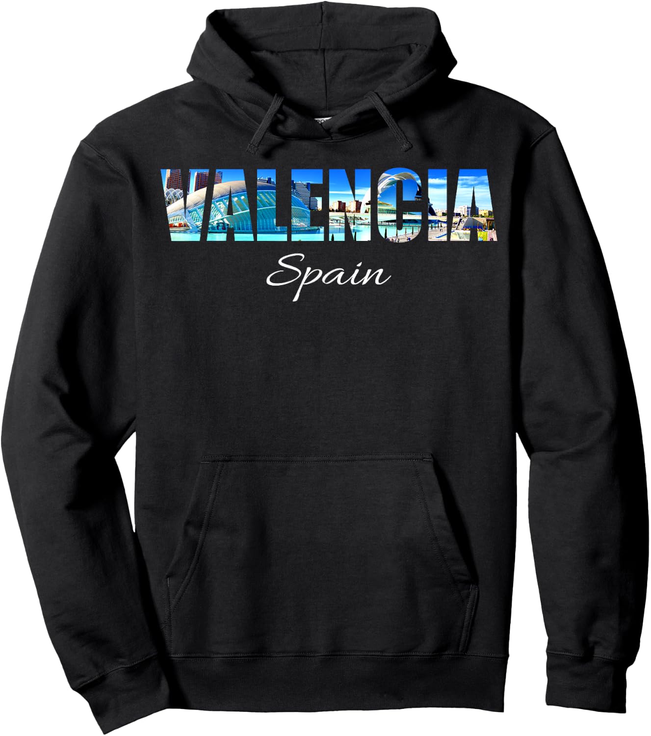 Valencia City Photography - Spain Souvenir Hoodie - Hoodie | Black