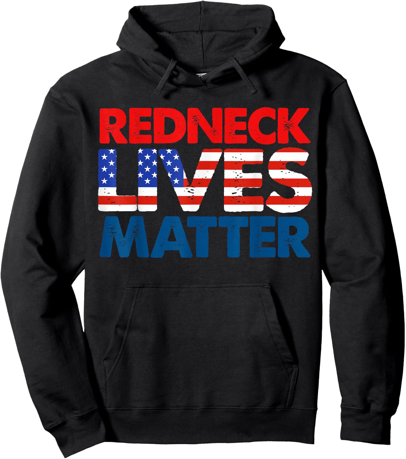 Redneck Matter American USA Flag 4th of July Patriotic Hoodie - Hoodie | Black