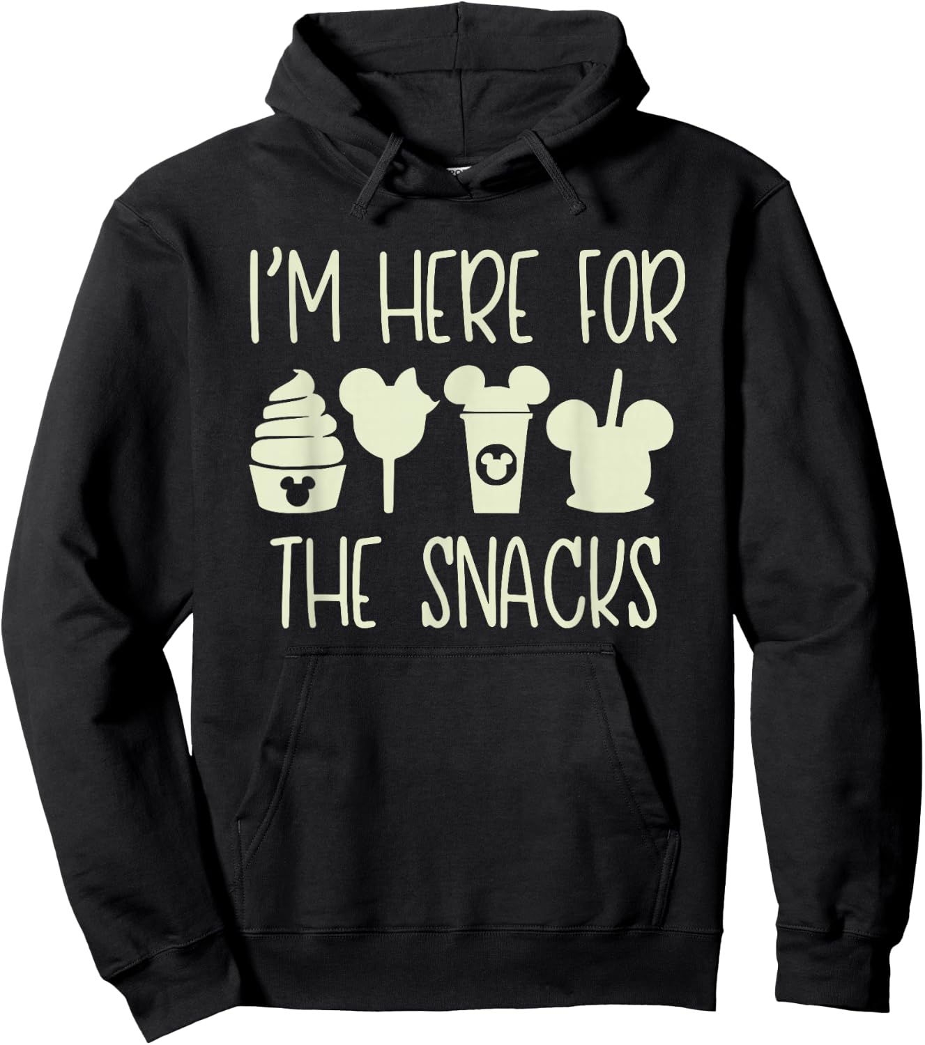 I'm Here For The Snacks, Snackgoals, Snacks Goals Hoodie - Hoodie | Black
