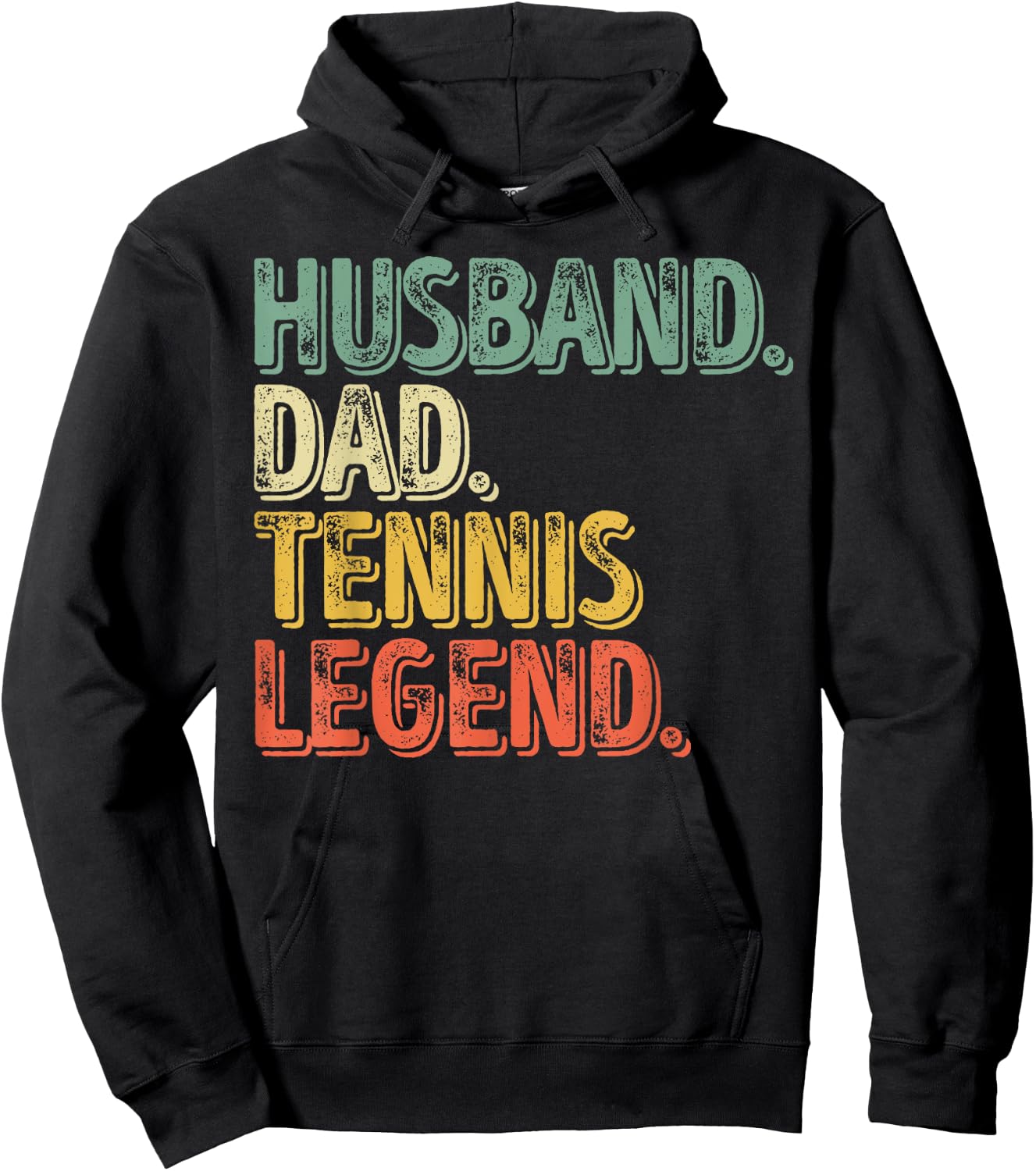Husband Dad Tennis Legend Shirt Funny Father's Day Gift Hoodie - Hoodie | Black