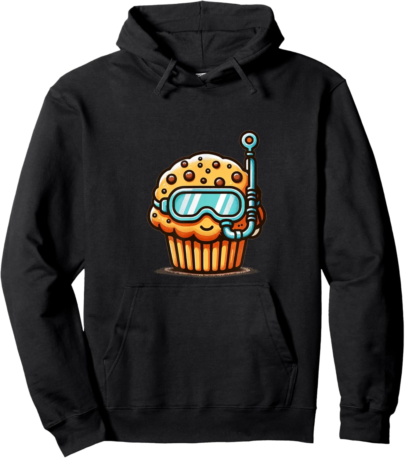 Funny Muffin Diver Muff Scuba Diver Humor Hoodie - Hoodie | Black