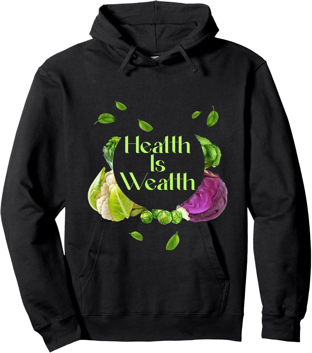 Health Is Wealth Physical And Mental Well-Being Satisfaction Hoodie - Hoodie | Black