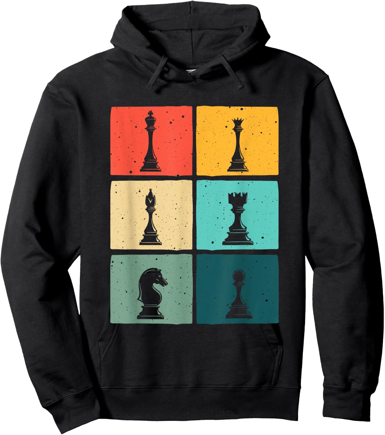 Funny Chess Gift Women Boys Kids Chess Player Pieces Hoodie - Hoodie | Black
