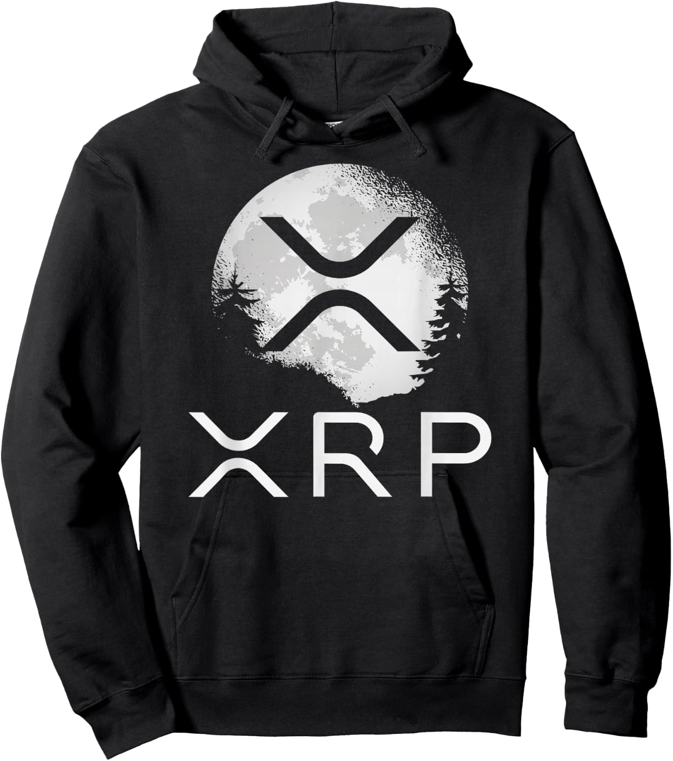 Ripple Coin Xrp Ledger Moon Cryptocurrency Bull Market Hoodie - Hoodie | Black