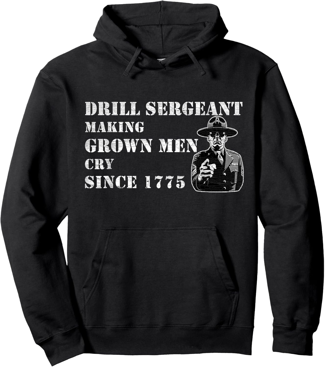 Drill Sergeant Military Drill Team Instructor Bootcamp Gifts Hoodie - Hoodie | Black