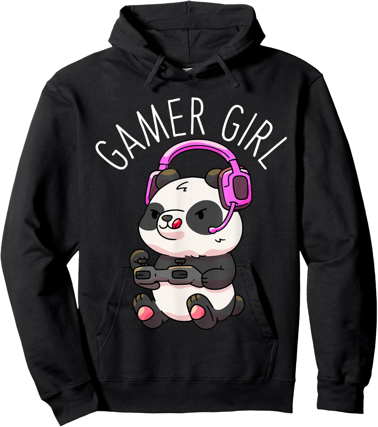 Gamer Girl Panda Gaming Pandas Video Game Women Girls Gift Small Hoodie - Hoodie | Black