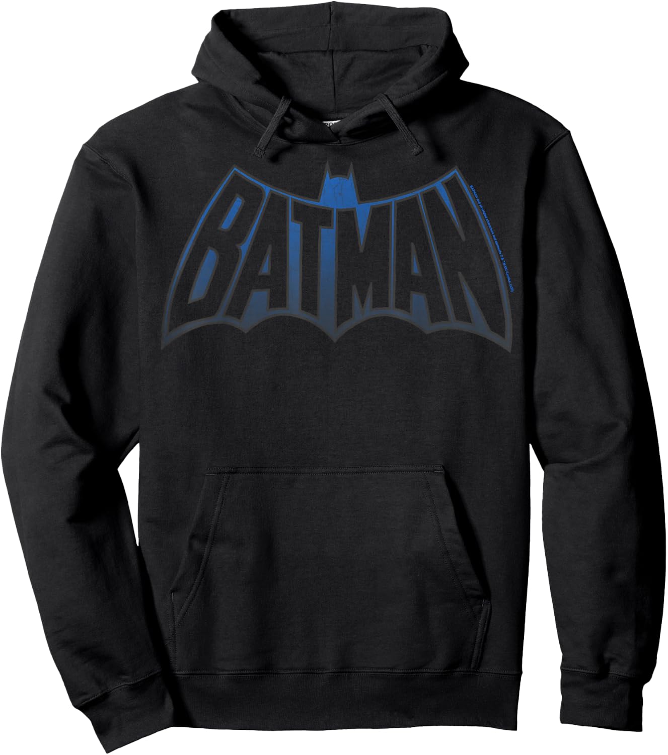 DC Comics Batman Retro Text Fill Logo Hoodie - Hoodie | Black