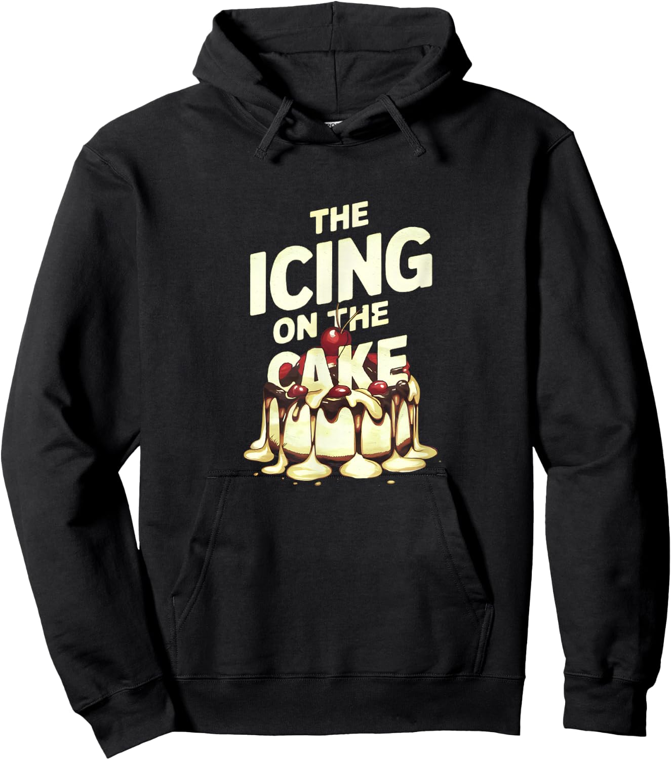 Funny Icing On A Cake Sprinkles Sugar Bakery Print Hoodie - Hoodie | Black