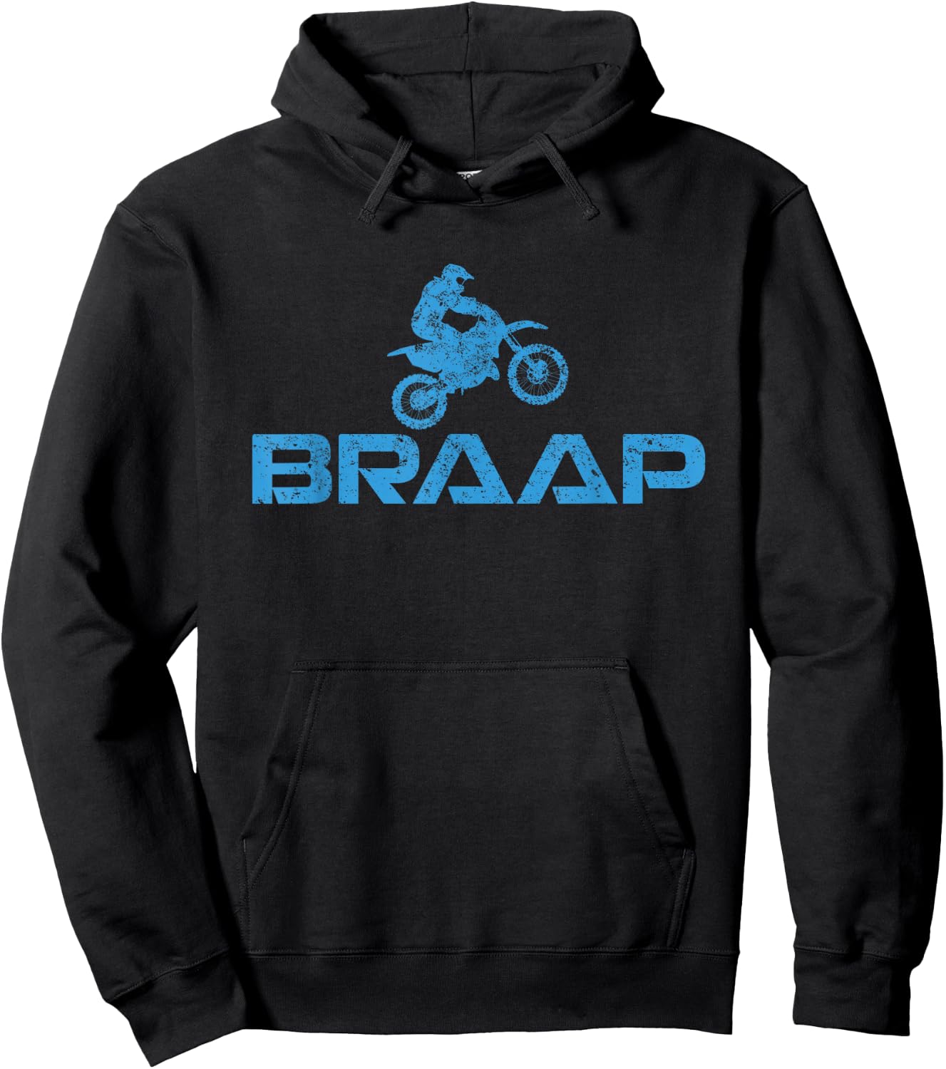 Dirt Bike Braaap Shirt, Youth Motorcross, Kids Dirt Bike Hoodie - Hoodie | Black