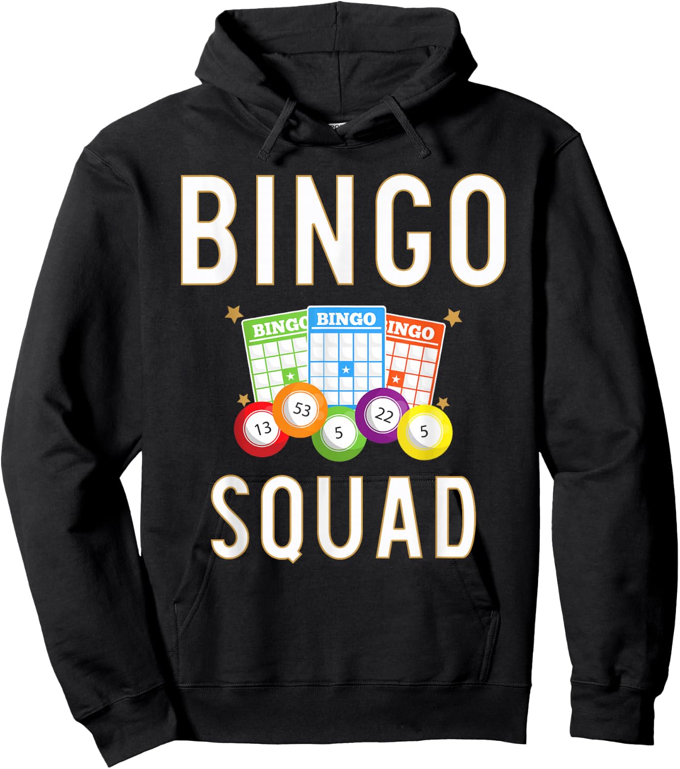 Bingo Squad Bingo Card Player Gift Hoodie - Hoodie | Black