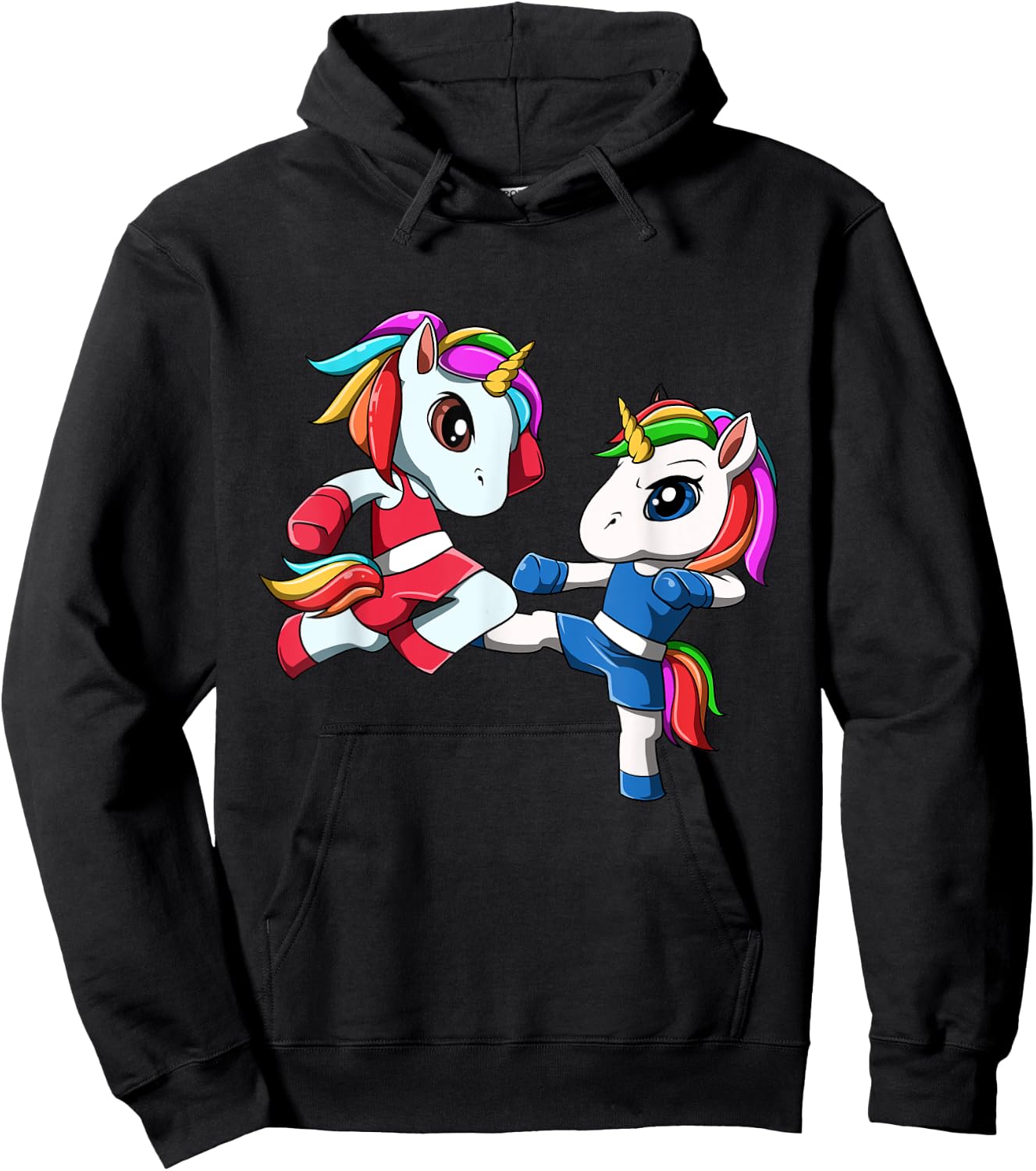 Unicorn Muay Thai - Nak Muay, Kickboxing Gift Hoodie - Hoodie | Black