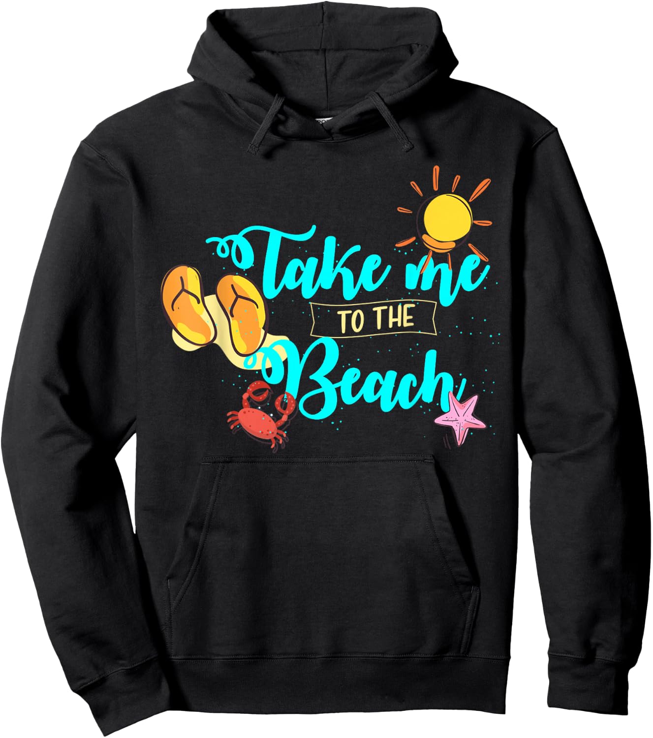 For Surfer or Kitesurfer in Vacation or Take Me to the Beach Hoodie - Hoodie | Black