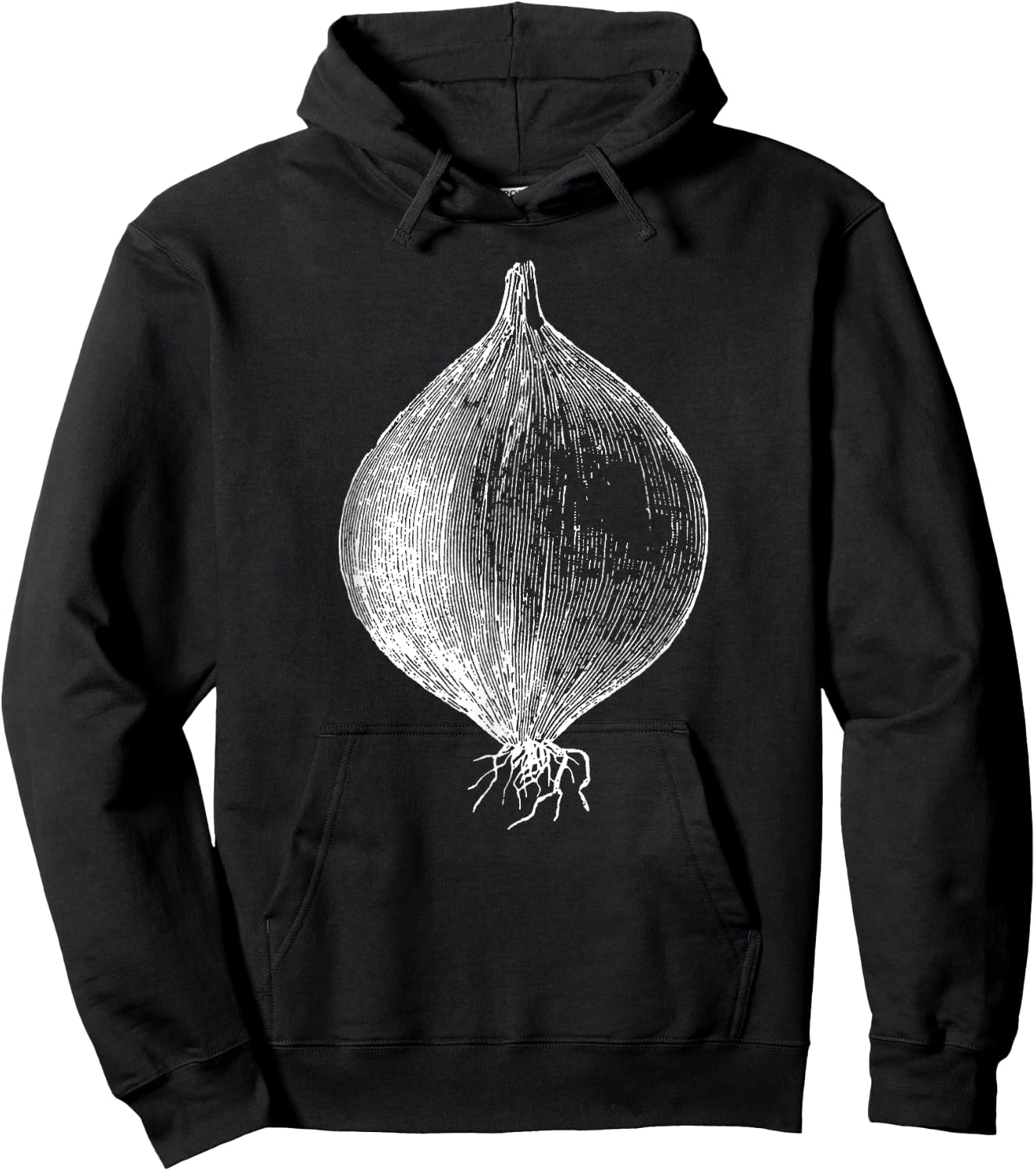 Retro Vintage Vegetable Onion Gift Hoodie - Hoodie | Black