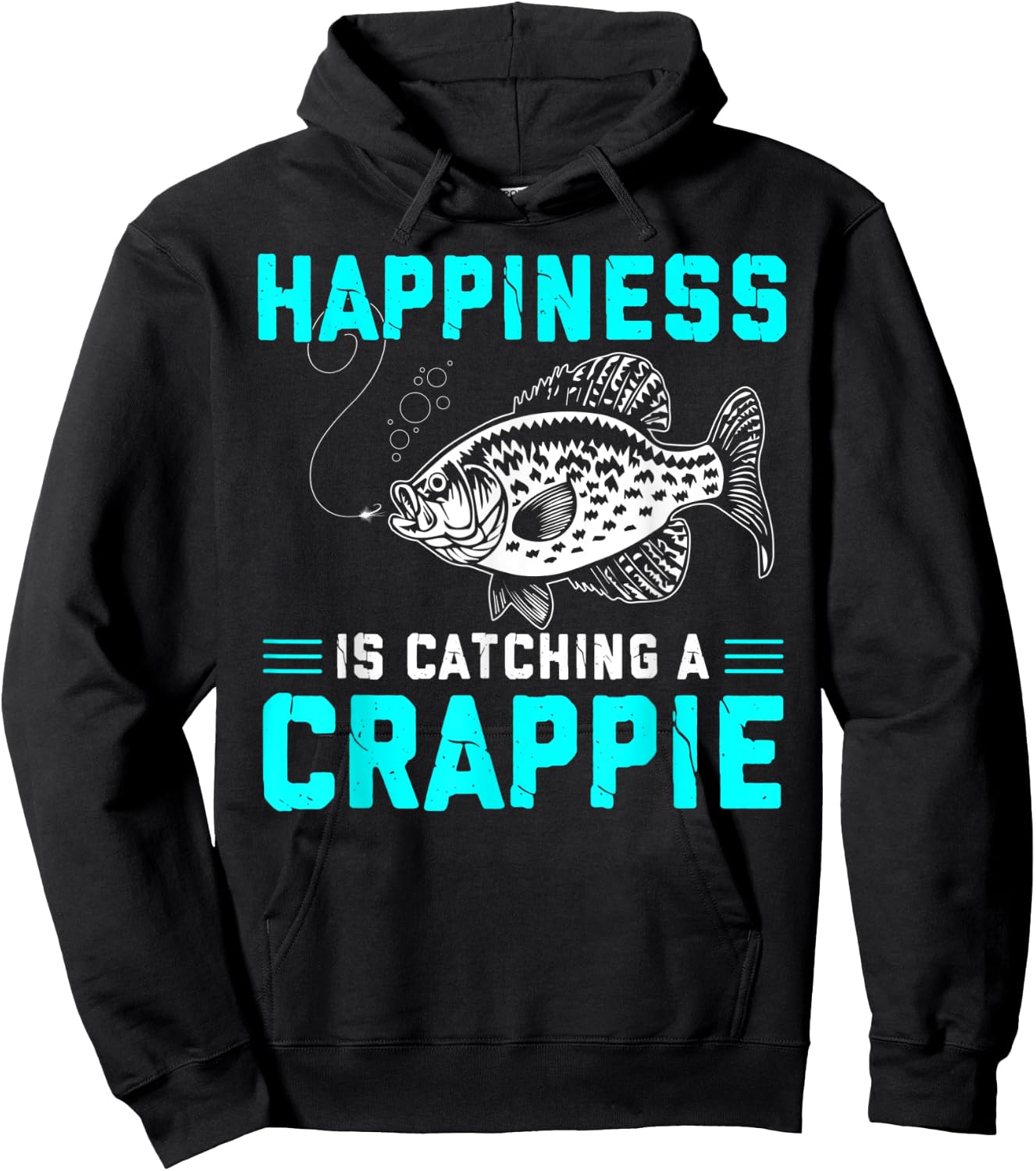 Crappie Fishing Shirt Freshwater Fish Fisherman Gift Hoodie - Hoodie | Black