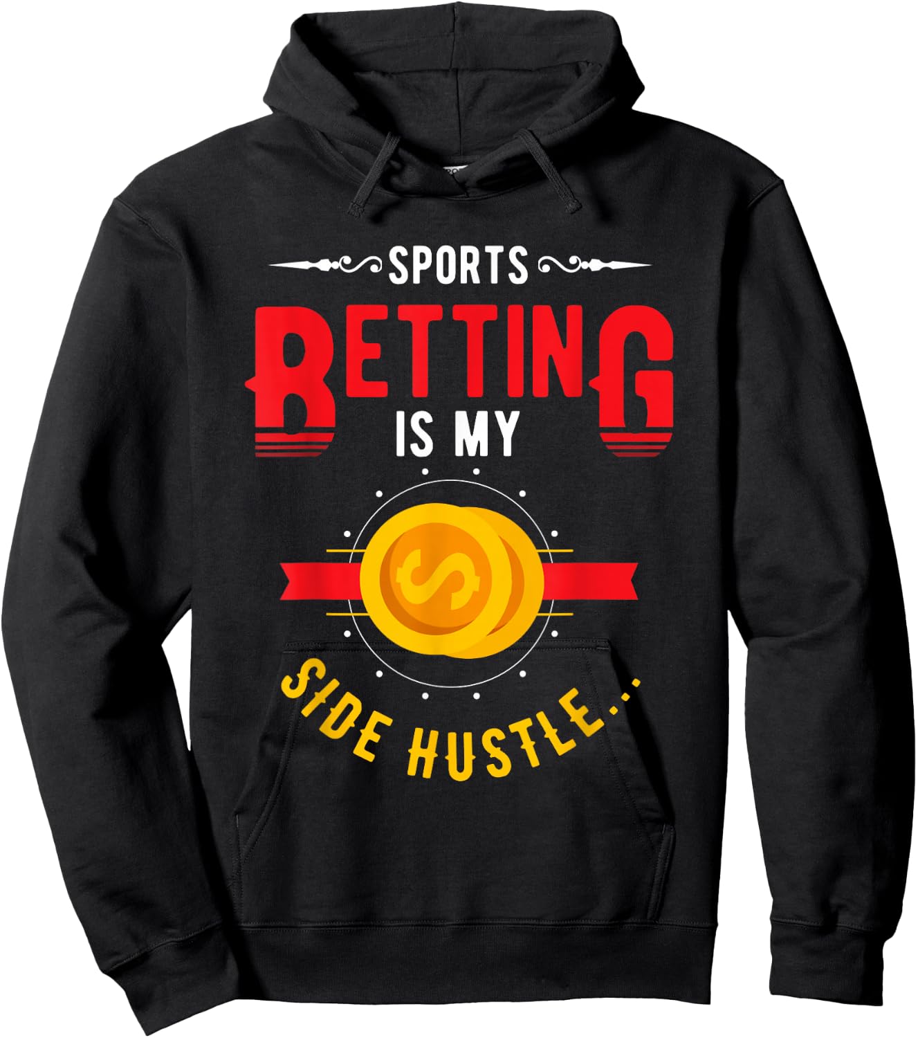 sports Gambler and Poker or roulette or Sports Betting Hoodie - Hoodie | Black