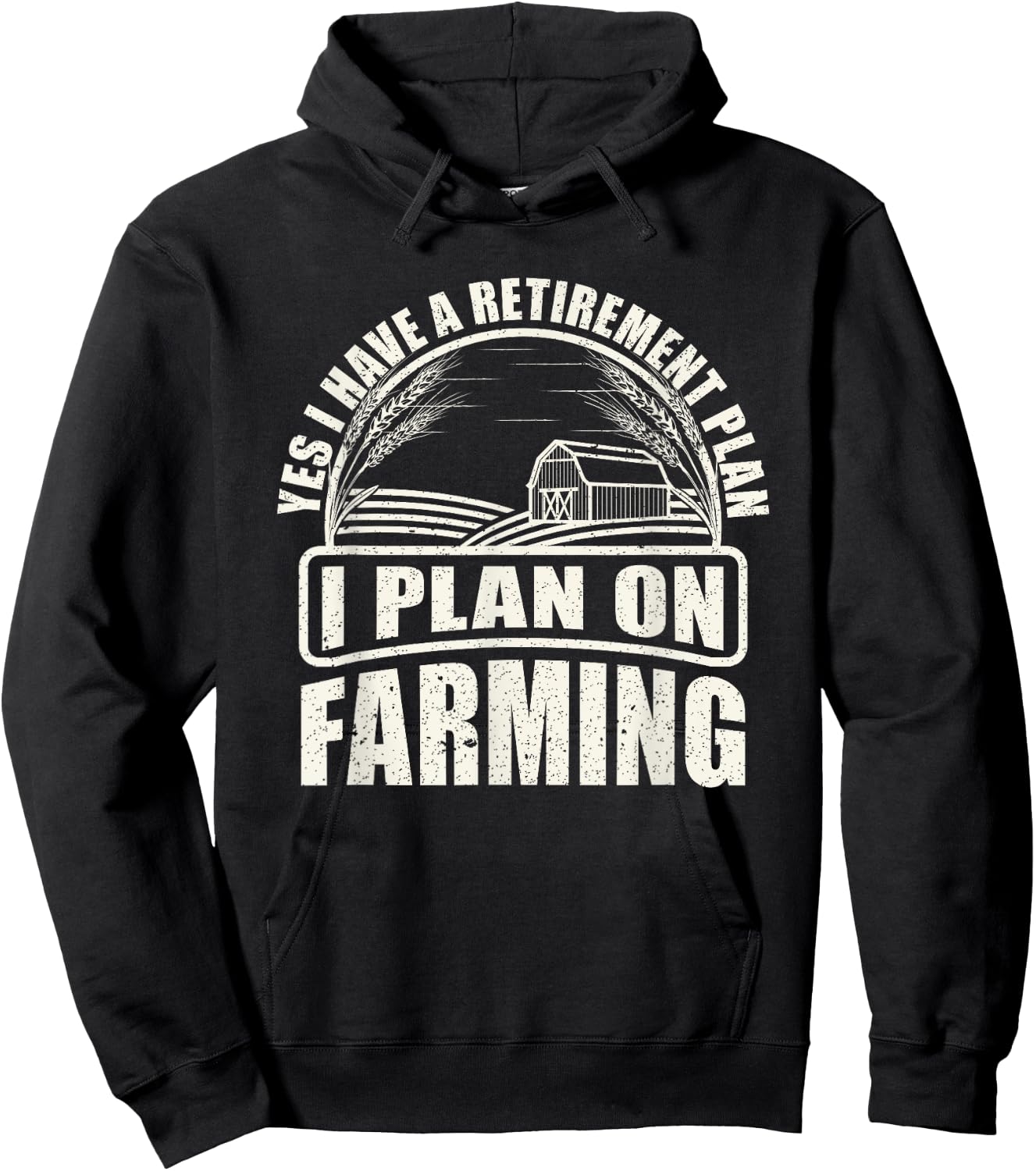 Agriculture Tractor Retirement Gift Farmer Hoodie - Hoodie | Black