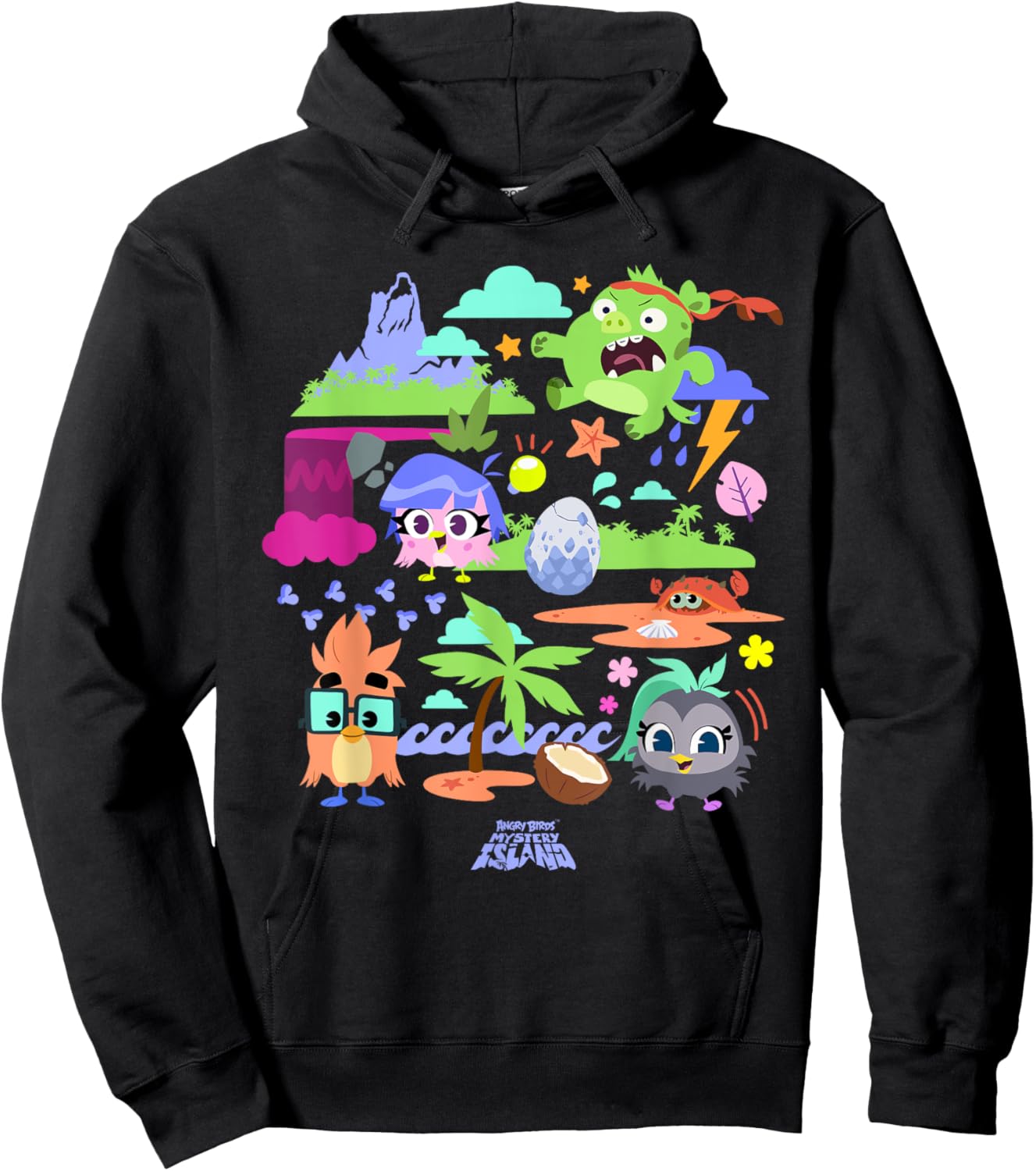 Angry Birds Mystery Island Storytime Official Merchandise Hoodie - Hoodie | Black