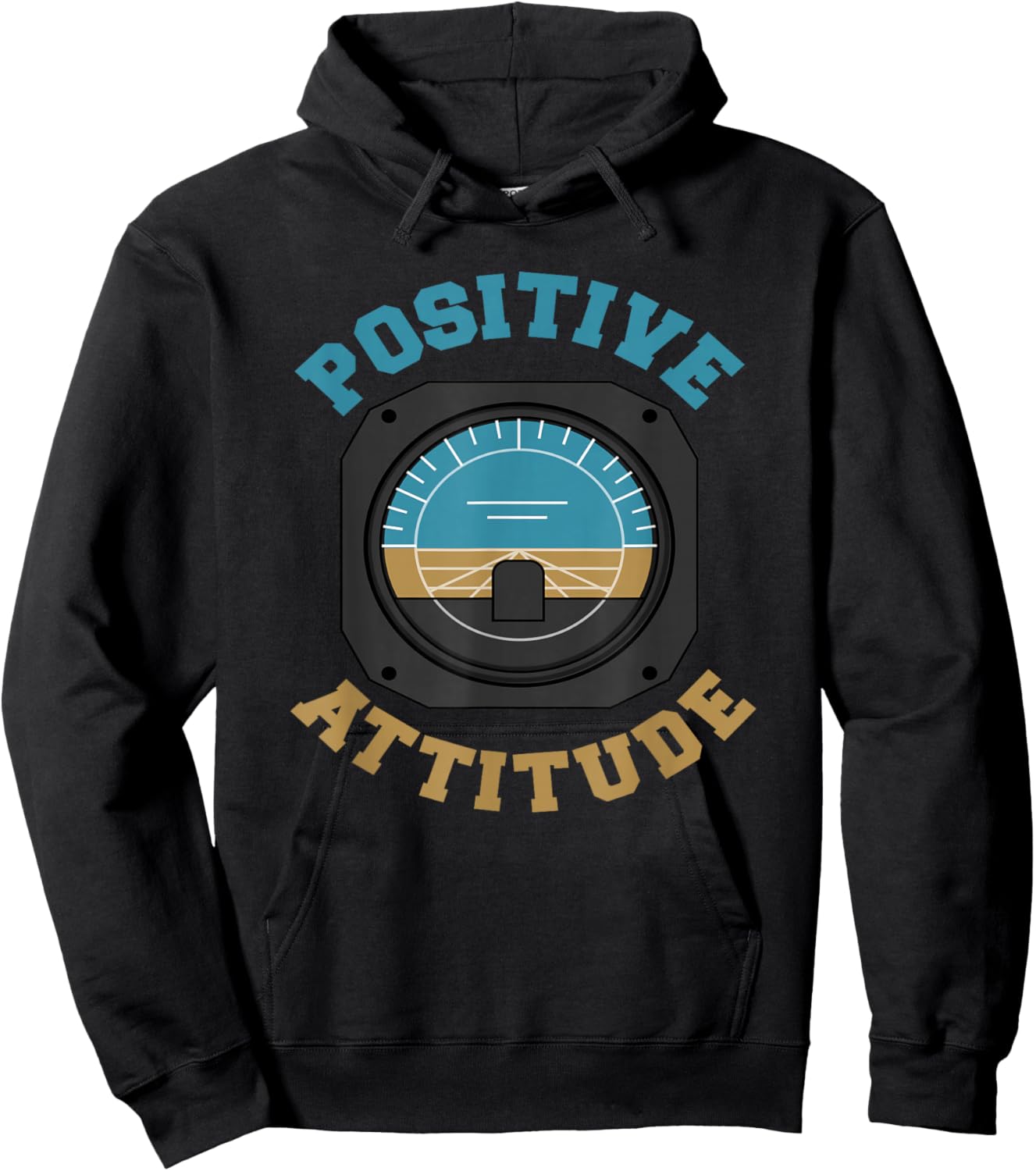 Positive Attitude Funny Pilot Hoodie - Hoodie | Black
