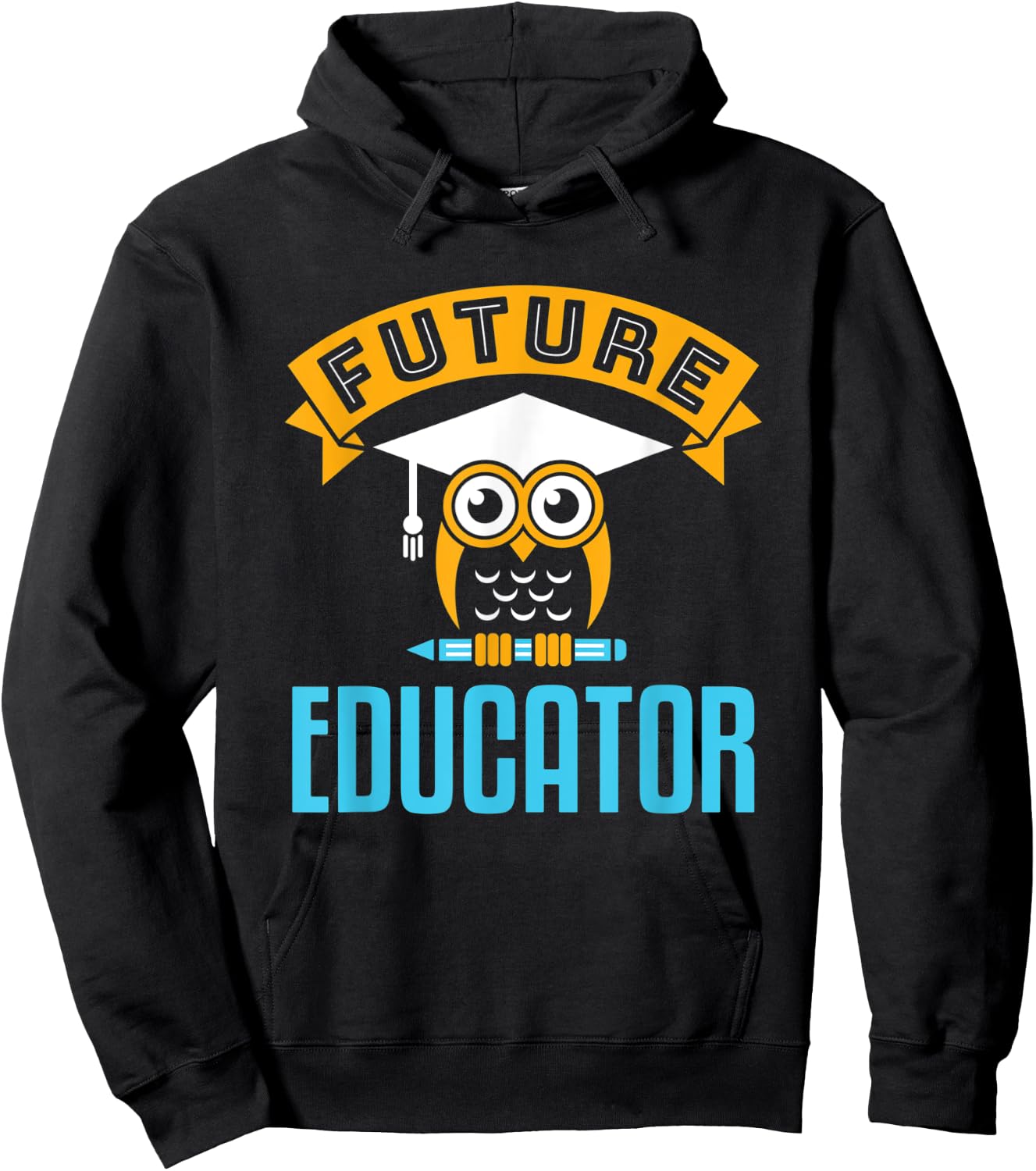 Future Educator School Teacher Career Owl Women Education Hoodie - Hoodie | Black