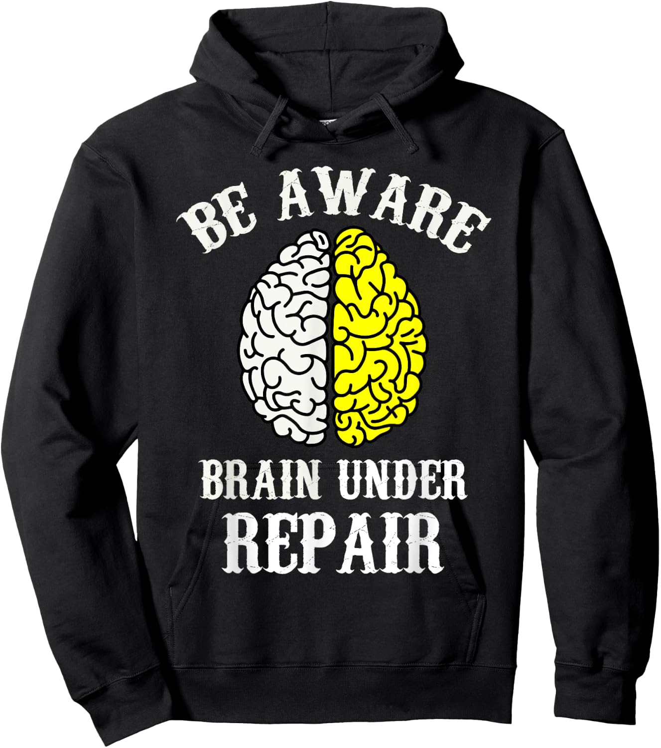 Funny Concussion PCS Warrior Awareness Support Gift Hoodie - Hoodie | Black